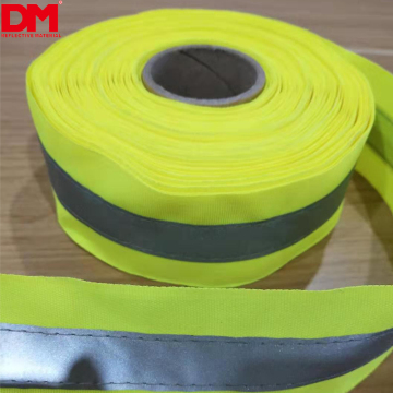 reflective ribbon webbing tape with heat transfer film