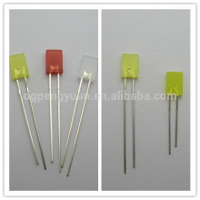 2x5x5 Square yellow led diode