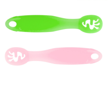 Custom 2PCS Silicone First Stage Baby Spoons