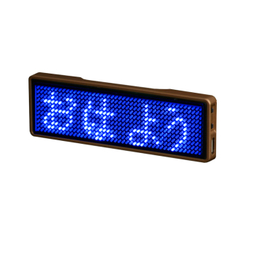 Moving Mini Display Panel Flashing LED Name Badge Tag