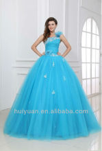 newest blue one strap dresses for juniors