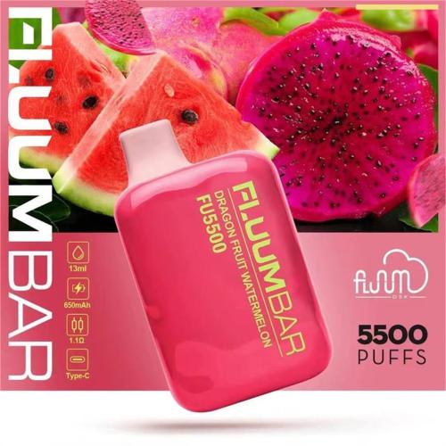 Fluum Bar 5500 Puffs Vape descartável quente