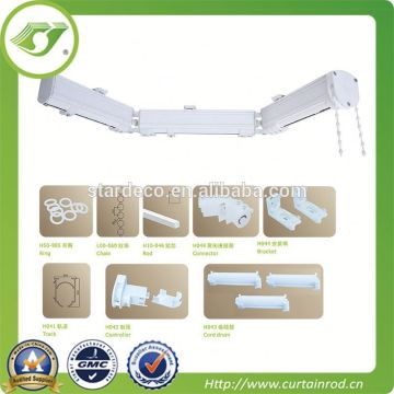 D0069 New Decorative Dual Curtain Poles, Heavy Duty Curtain Track