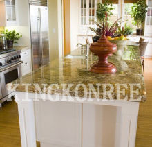 Odm Double Eased Edge Artificial Granite Solid Surface Kitchen Countertop