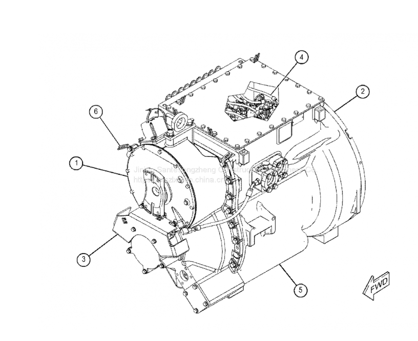 D155-1 Transmission Ass&#39;y 175-15-41013