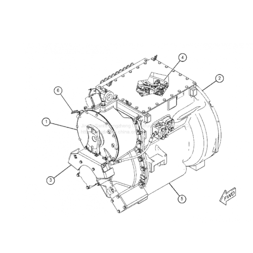 Ensemble de transmission 714-17-30004 pour WA430-6