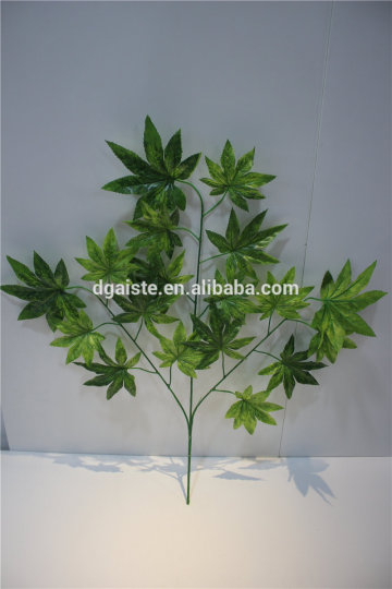 artificial plants artificial leaf branch decor green maple leaf