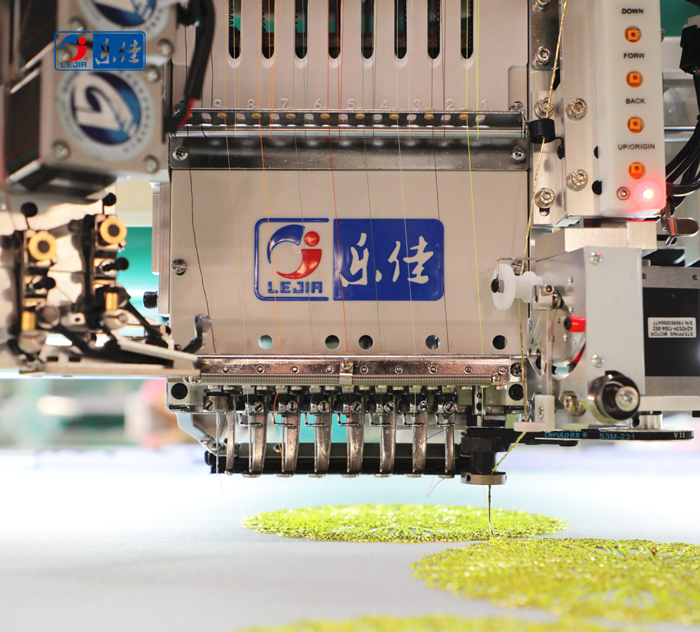 Lejia chenille sequin beads industry embroidery machine