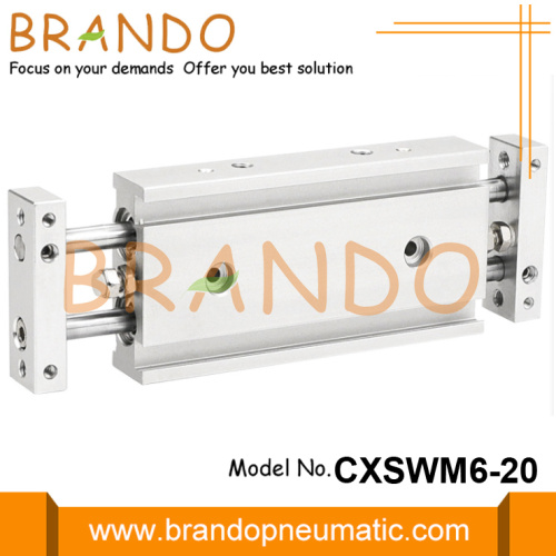 SMC نوع CXSWM6-20 اسطوانة الهواء الهوائية مزدوجة رود