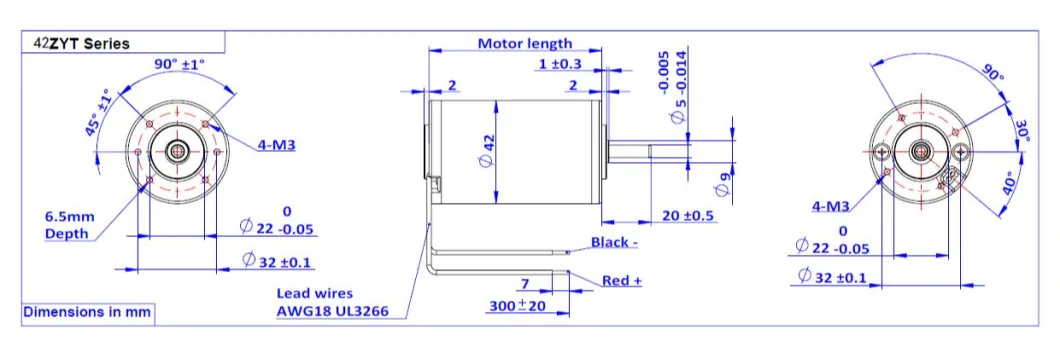 24V 0.15-0.5nm 63zyt Series Permanent Magnet DC Motor for Smart Home