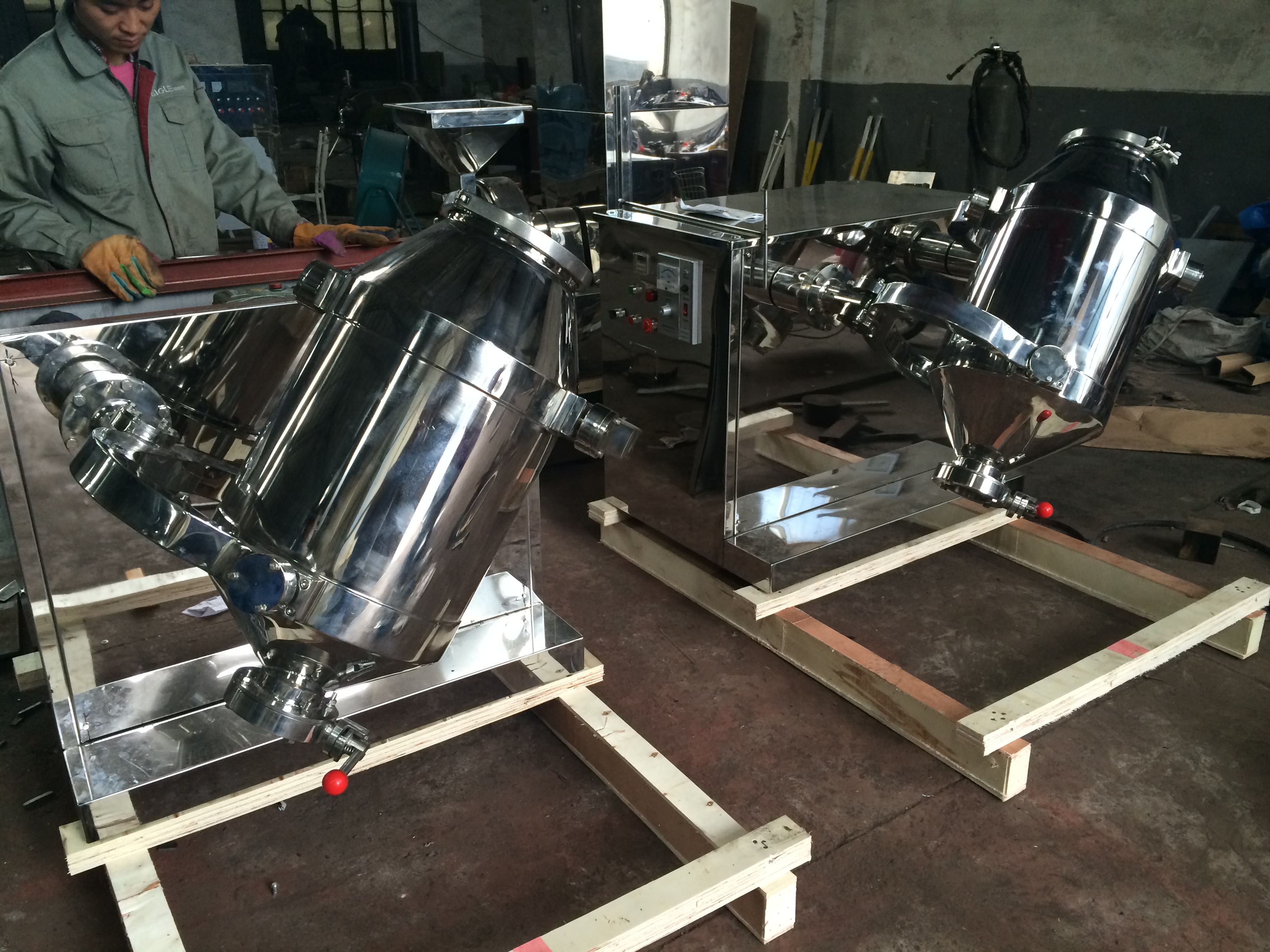 3d Rotating Drum Powder Mixer 3d Rotating Drum Powder Mixer