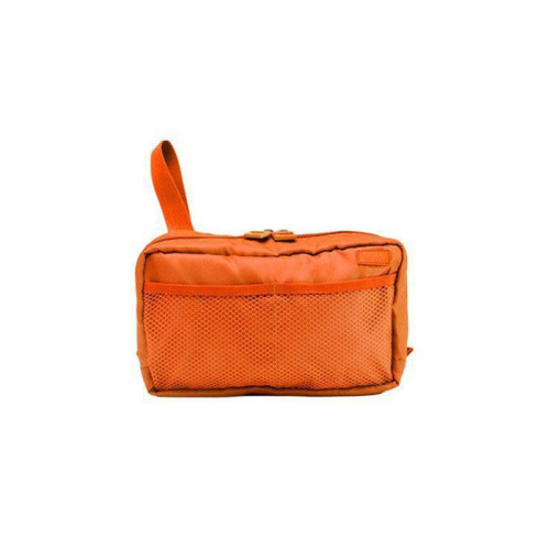 orange mini travel cosmetic bag for women