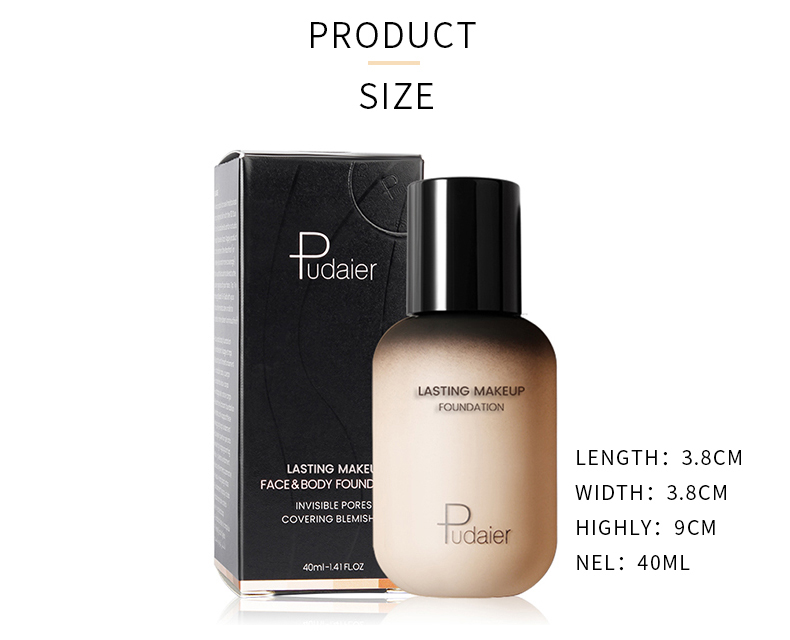 OEM Lasting Makeup Pro Foundation Face & Body Liquid Foundation Lightweight