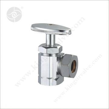 Valve d&#39;angle de placage nickel KS-4050