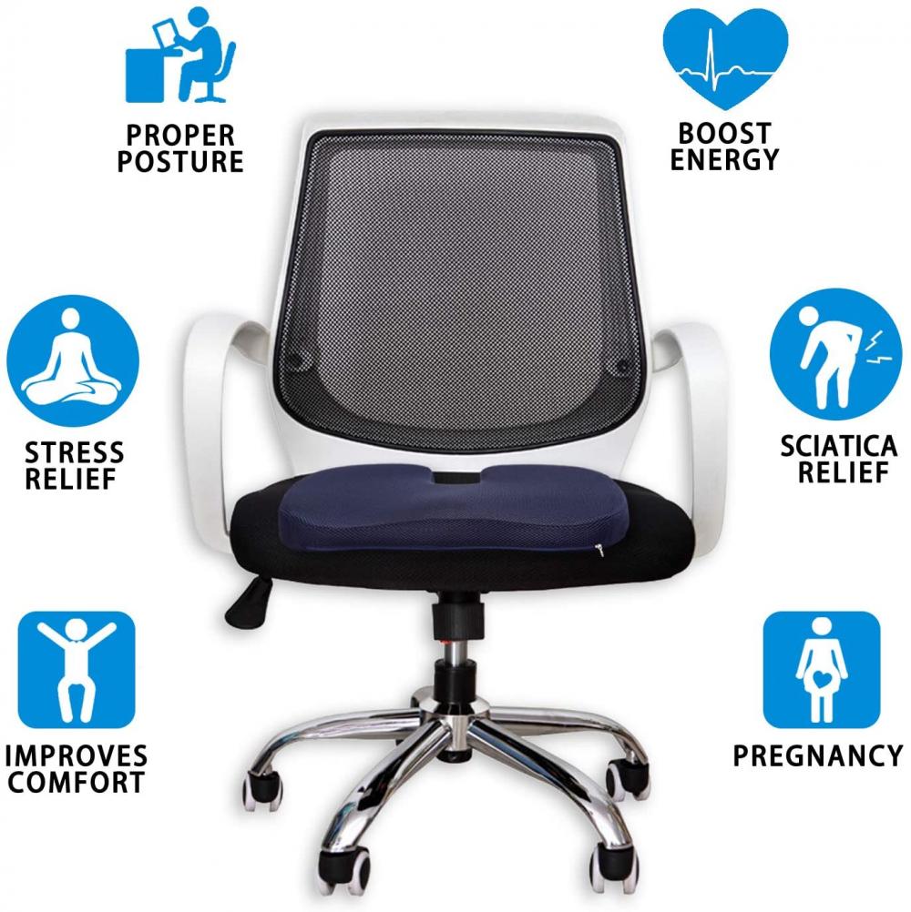 Thermo Sensitive Memory Foam Seat Cushion