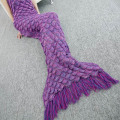 Super weiche Hand häkeln Mermaid Tail Decke Sofa Decke