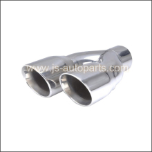 STAINLESS STEEL CONE TWIN SLANT CUT  TAIL PIPE TRIM TIP