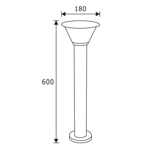 د لیډر ګریډن المونیم کری لیډ بولارډ ر lightا