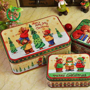 Small christmas cookie tins
