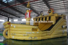 new design giant inflatable pirate ship slide, inflatable pirate ship water slide