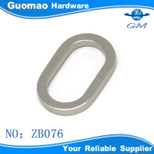 Nickel plated zinc alloy oval ring