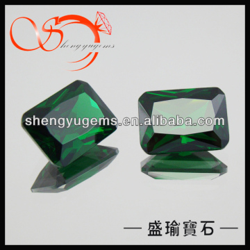 emerald green cz loose stones