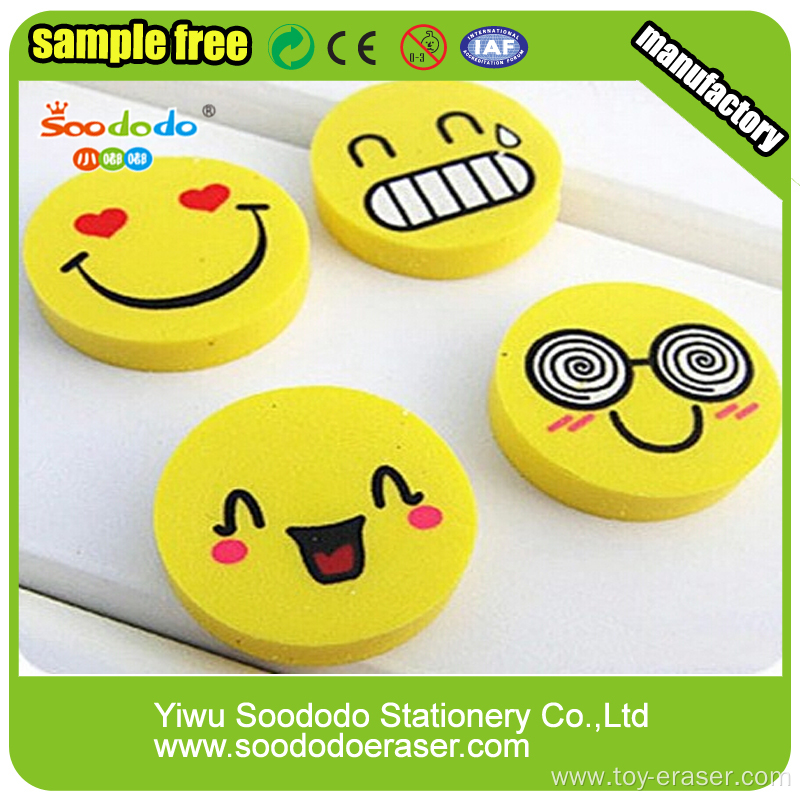 Top Quality Stationery Kawaii Expression Fancy Cartoon Eraser