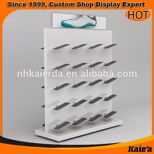 High quality wood shoe shop display stand