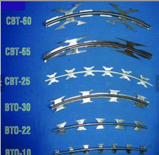 Galvanized Razors Wire Sharp Blade Wire