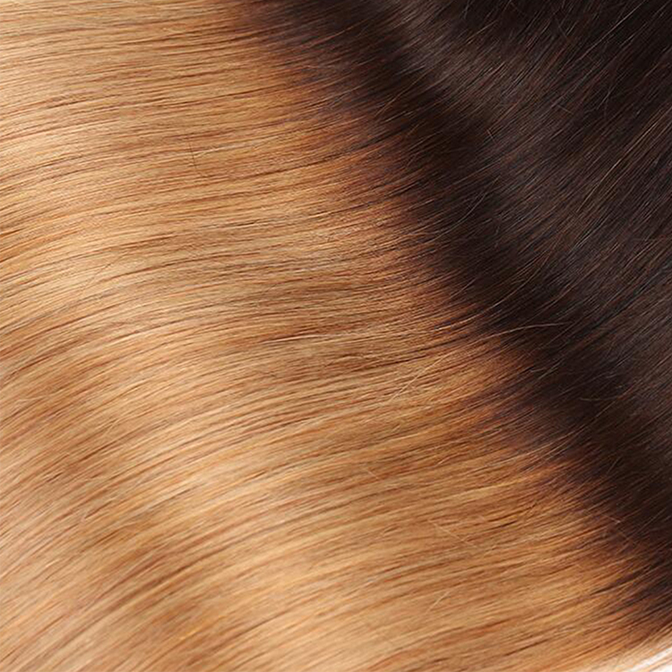 Brazilian ombre hair extensions 1b/4/27 ombre virgin peruvian straight human hair weave bundles cuticle aligned  virgin hair