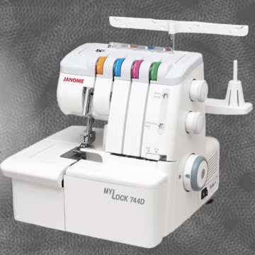 Janome My Lock 744D Overlocker: Brand New 3 & 4 Thread Serger Machine