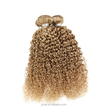 Original Brazilian Human Hair Weaves Janet Collection Curly Blonde Hair Kinky Bulk