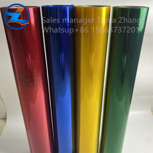 Glossy color translucent PVC film