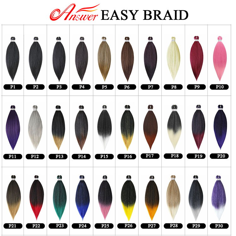 Wholesale Crochet Yaki Jumbo Braid Synthetic Braiding Hair Ez Pre Stretched Expression Braiding Hair Bulk