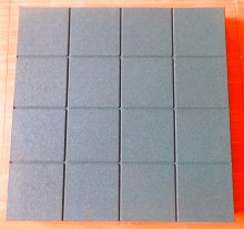 Grid Pattern Rubber Paver