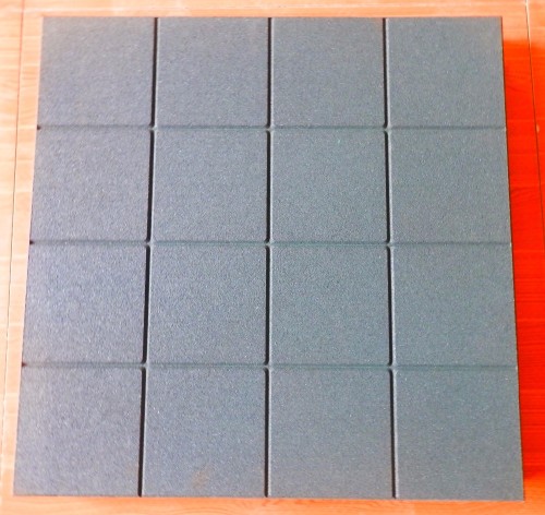 Grid Pattern Rubber Paver