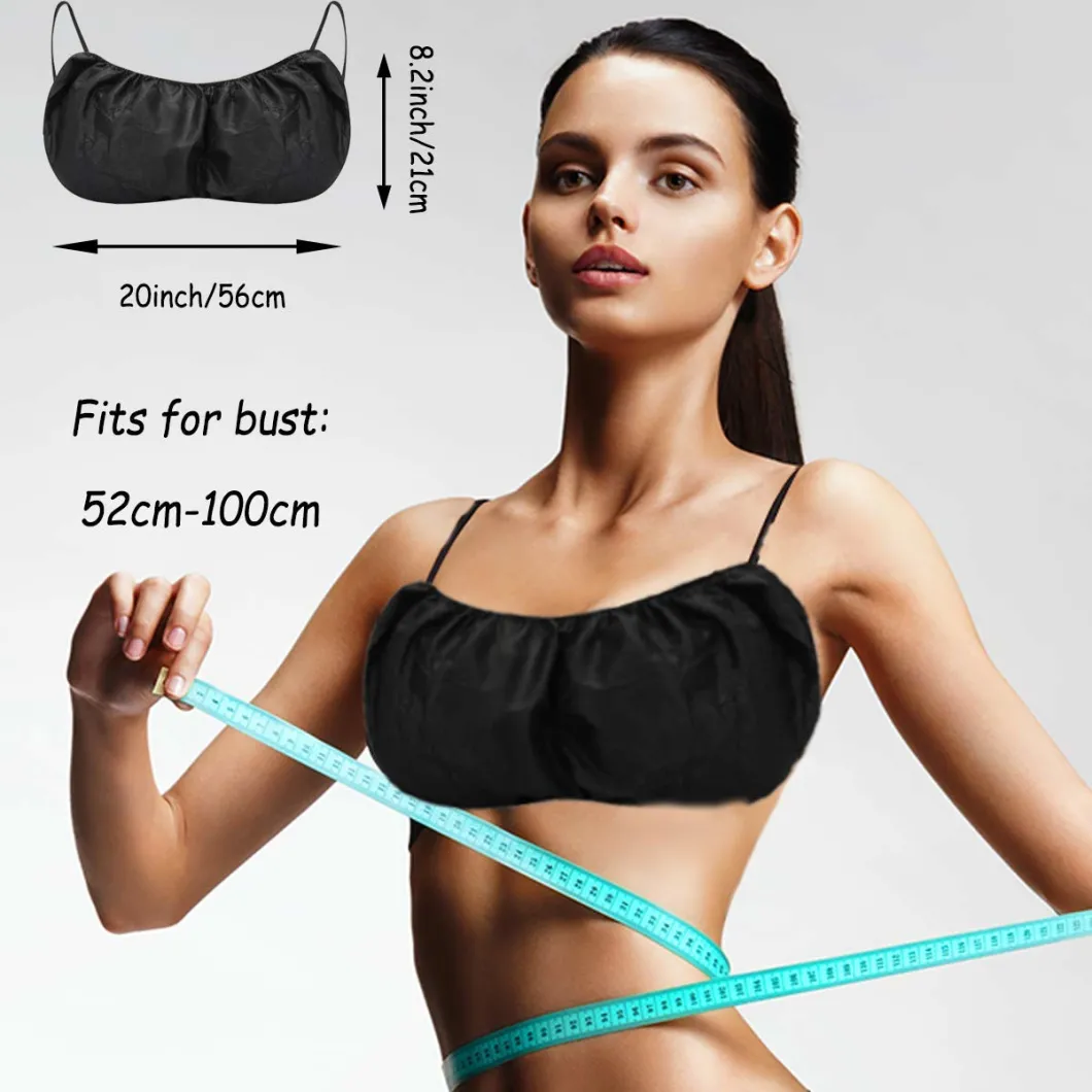 Disposable Ladies SPA Bras Salon Portable Hygienic Breathable Non Woven Fabrics Garment Underwear