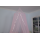 100% Polyester Ribbon Mosquito Nets Pink Circular Canopy