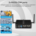 J4125 Dual Ethernet Dual Com Industriële mini -pc