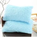 Winter soft solid plush fabric 48x74 pillow case