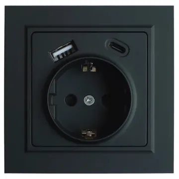 Germany Socket EU Type with Type C