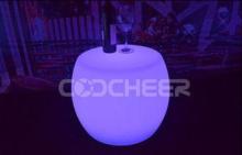 Rechargeable Wireless Led Bar Stools Drum Shape Light up Se