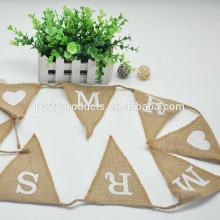 Wedding burlap bunting Decoration