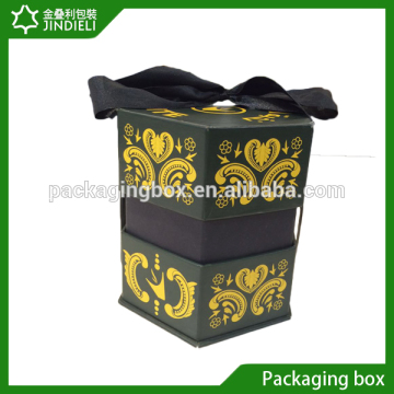 Cardboard sliding arabian perfume bottle gift box with inserts