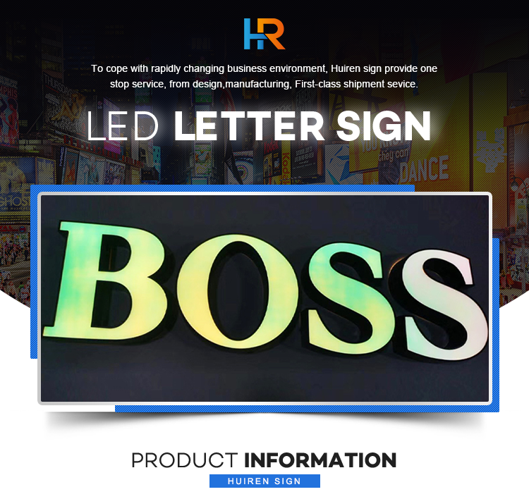 Led Channel Letter Sign Acrylic Led Shop Sign Acrylic Channel With Iridescence Membrane