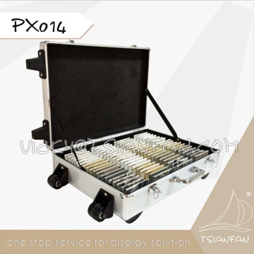 PX014--Lock-up Aluminum Tile Stone Sample Case/Marble Granite Display Case