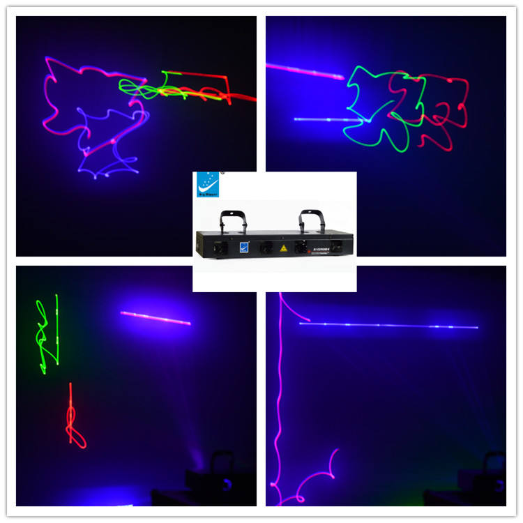 B102RGB/4 Dj laser lighting RGYP colors stage lighting 4 heads laser light for Party Wedding Disco Performance Bar Event Dance