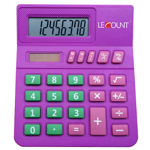 8 Digits Small Desktop Calculator for Students/Kids with Big Room for Class Number (LC289)