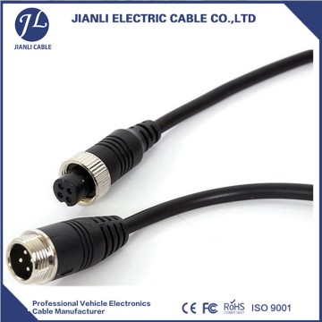 4 pin waterproof mini car camera cable for rear view camera sytem