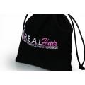 Cheaper velvet bag with two color printing